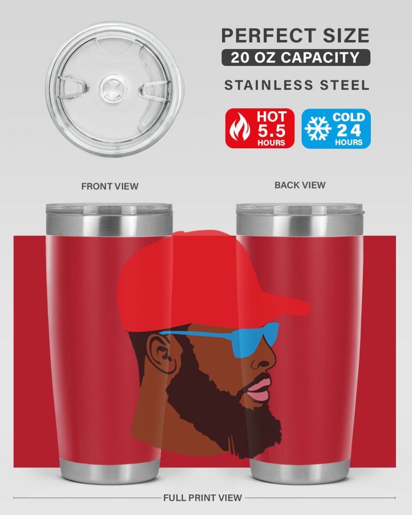 black man style 1#- black men - boys- tumbler