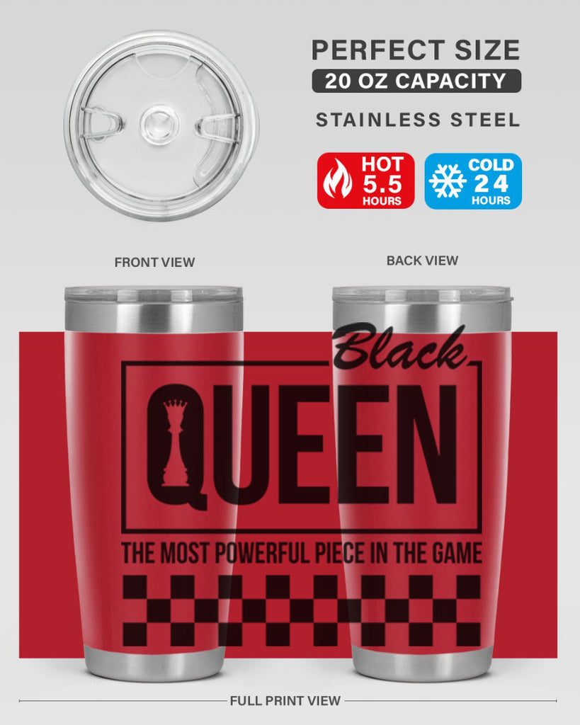 black queen chess checkered 221#- black words phrases- Cotton Tank