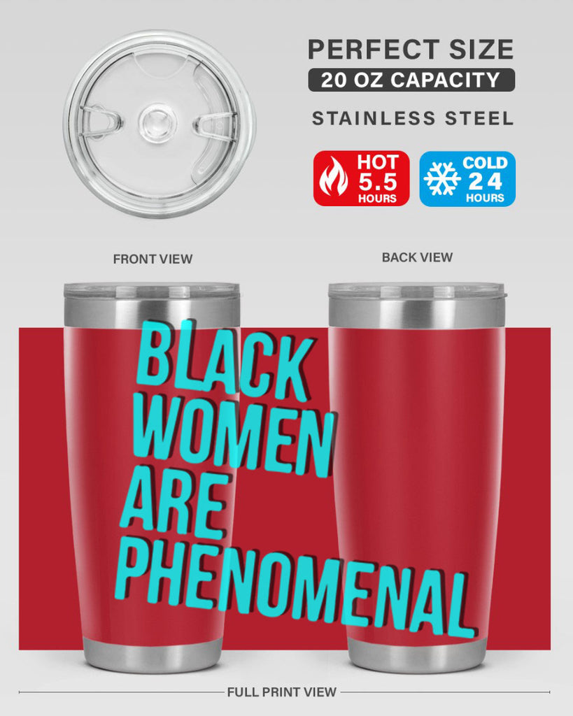 black woman are phenomenal color 216#- black words phrases- Cotton Tank