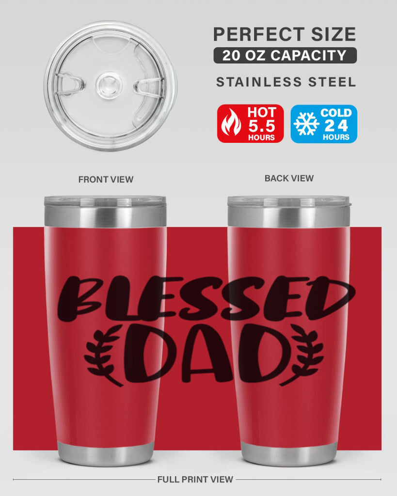 blessed dad 36#- dad- Tumbler