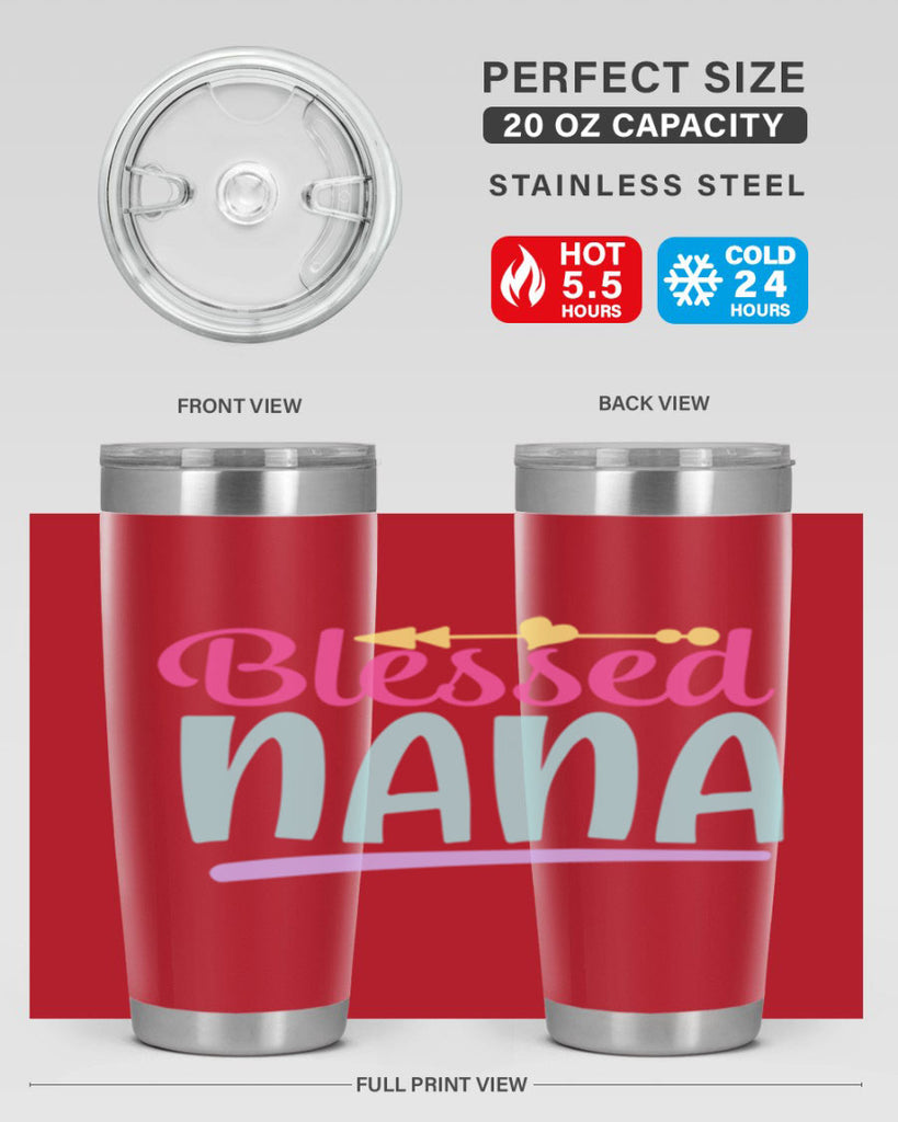 blessed nana 60#- grandma - nana- Tumbler