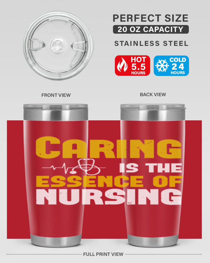 caring is the essence of Style 250#- nurse- tumbler