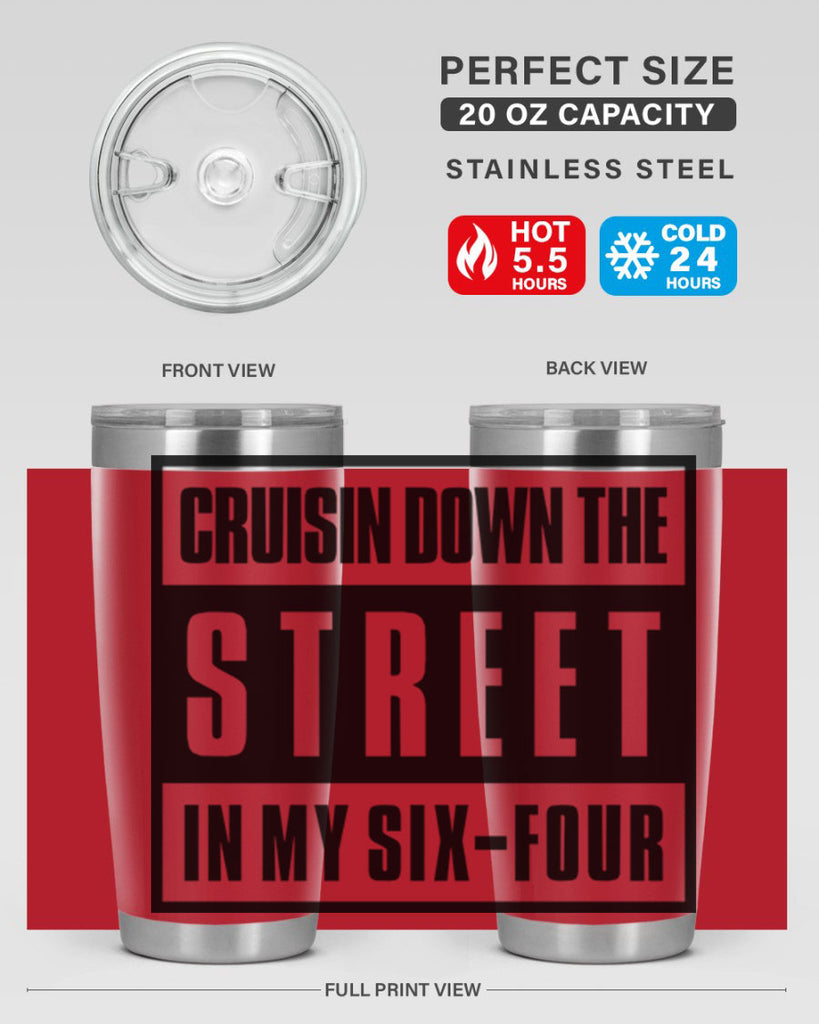 cruisin down the street 181#- black words phrases- Cotton Tank