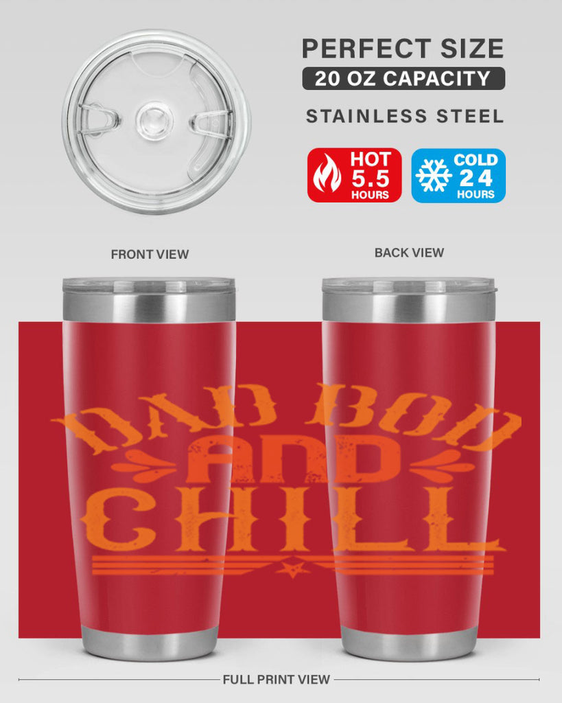 dad bod and chill 118#- fathers day- Tumbler