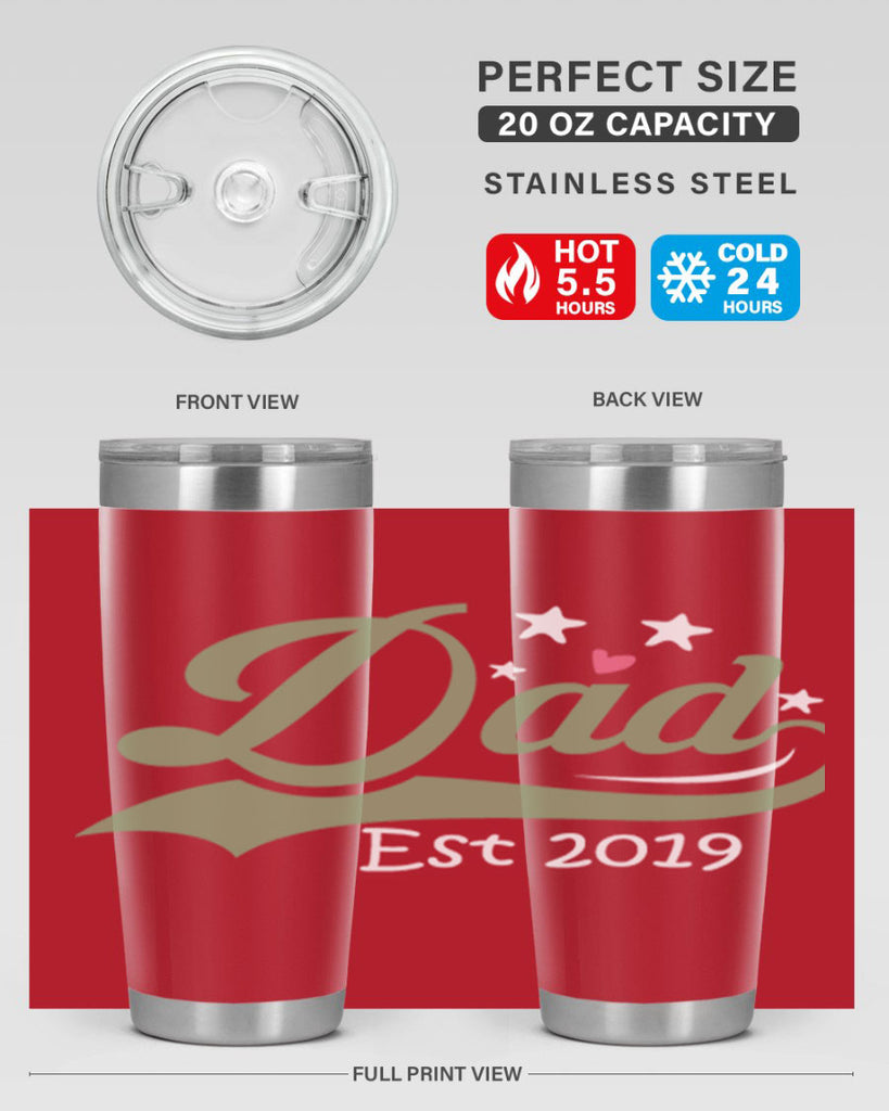 dad est 101#- fathers day- Tumbler