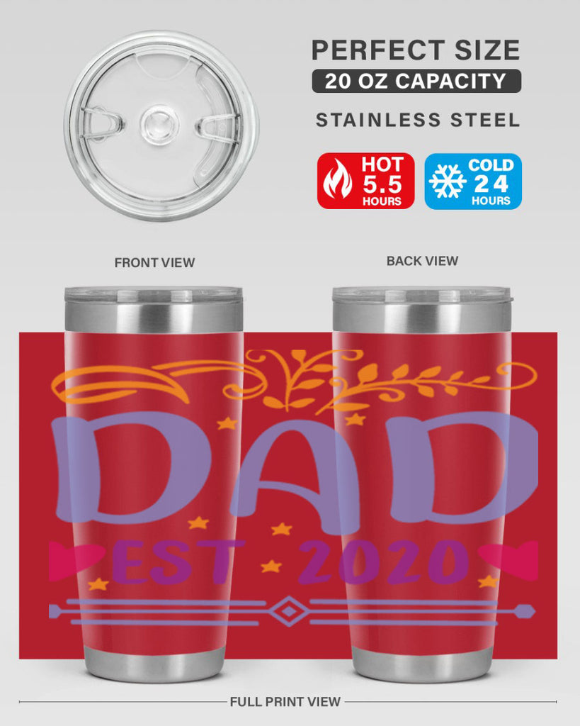dad est 98#- fathers day- Tumbler