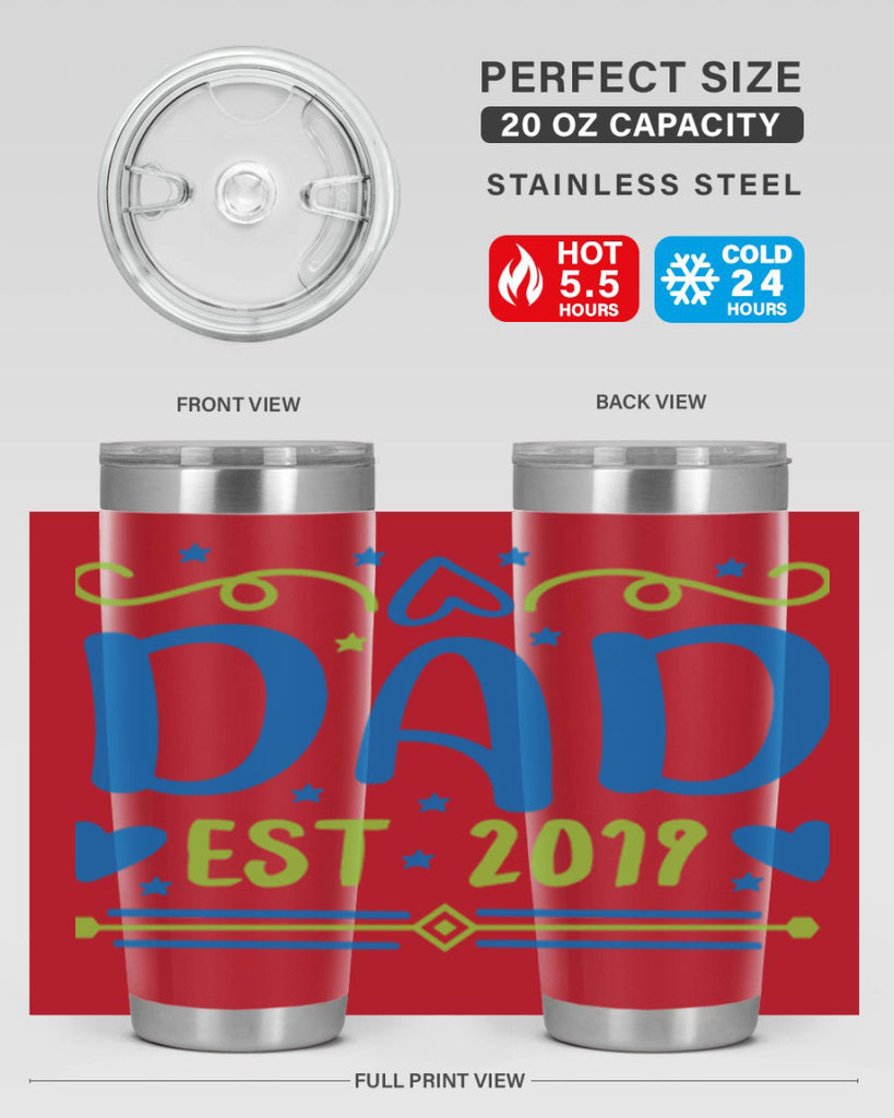 dad est 99#- fathers day- Tumbler
