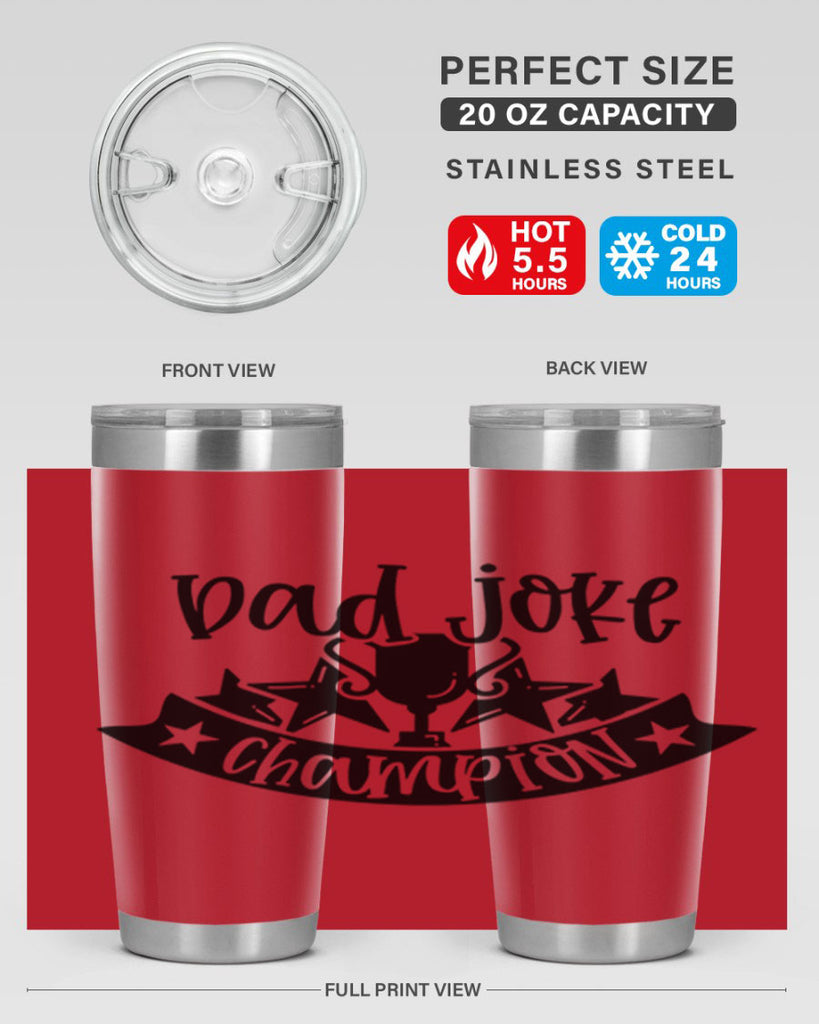 dad joke champion 66#- fathers day- Tumbler