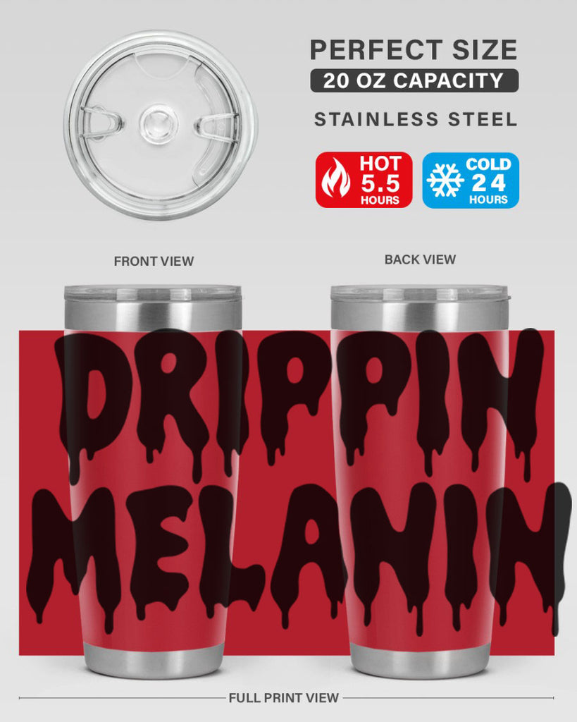drippinmelanin  160#- black words phrases- Cotton Tank