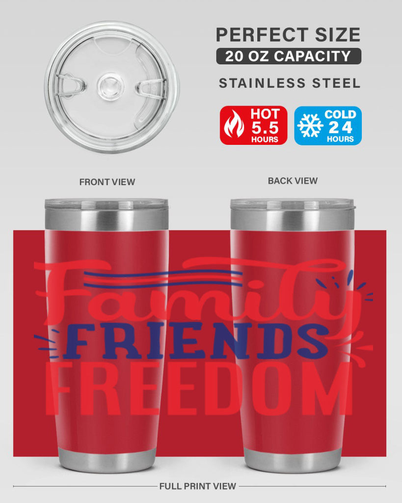 family friends freedom Style 48#- Fourt Of July- Tumbler