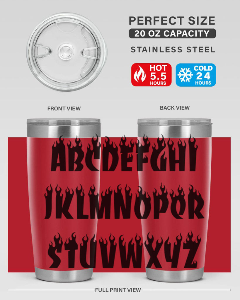 flame font 153#- black words phrases- Cotton Tank