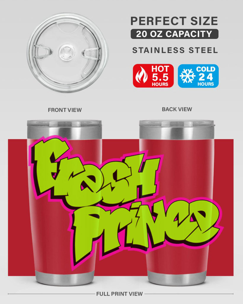 fresh prince 146#- black words phrases- Cotton Tank