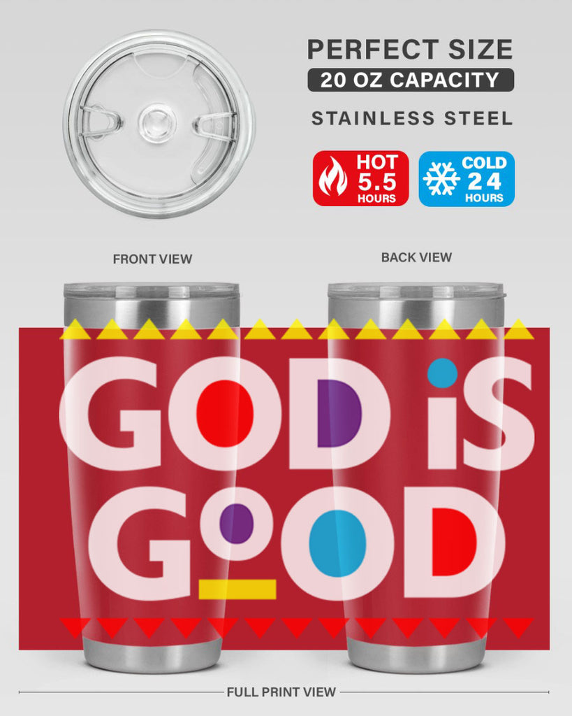 god is good 143#- black words phrases- Cotton Tank