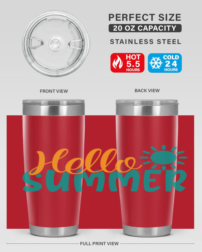 hello summer Style 98#- summer- Tumbler