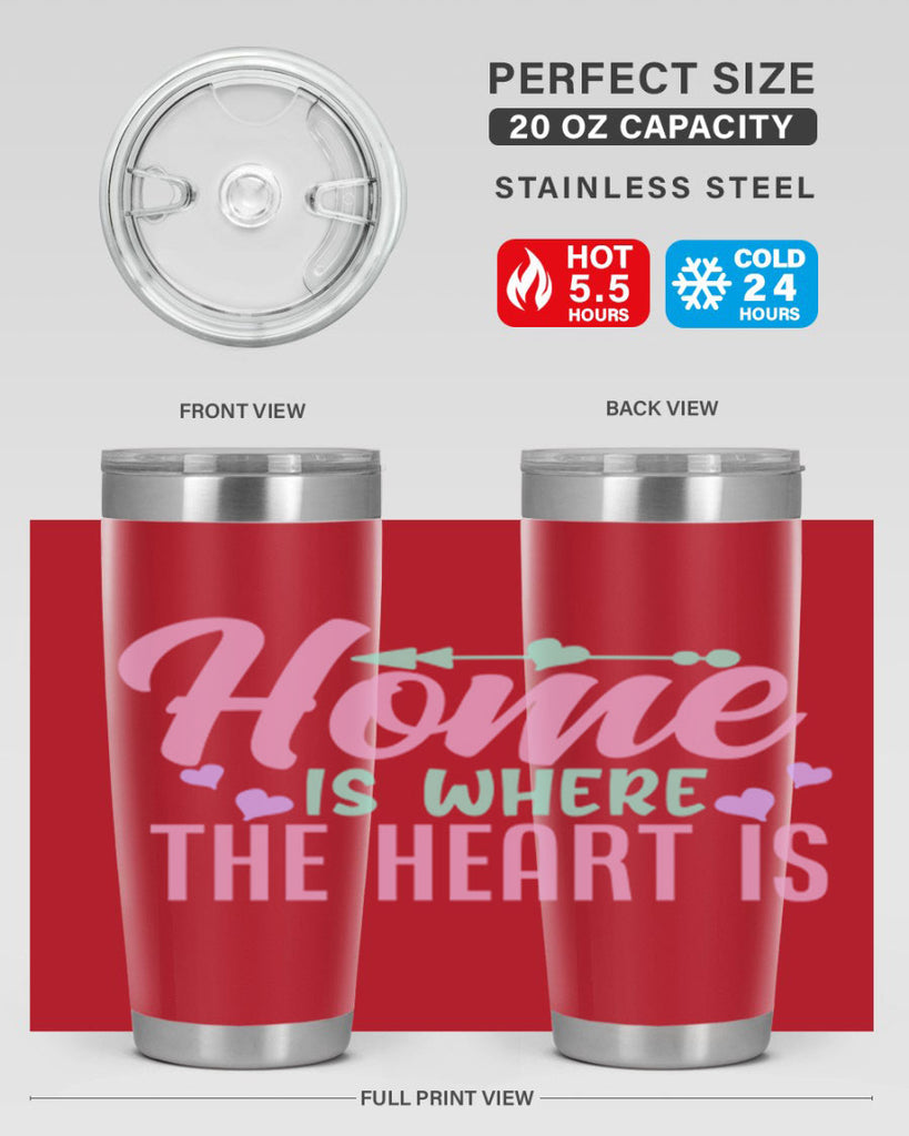 home is where the heart is 39#- home- Tumbler