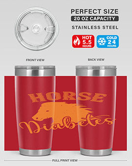 horse diabetes Style 34#- diabetes- Tumbler