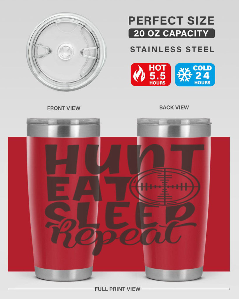 hunt eat sleep repeat 11#- hunting- Tumbler