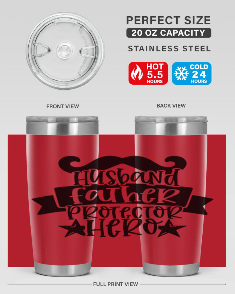 husband father protector hero 46#- fathers day- Tumbler