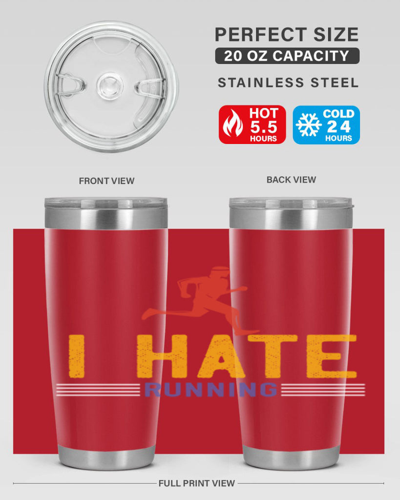 i hate running 40#- running- Tumbler