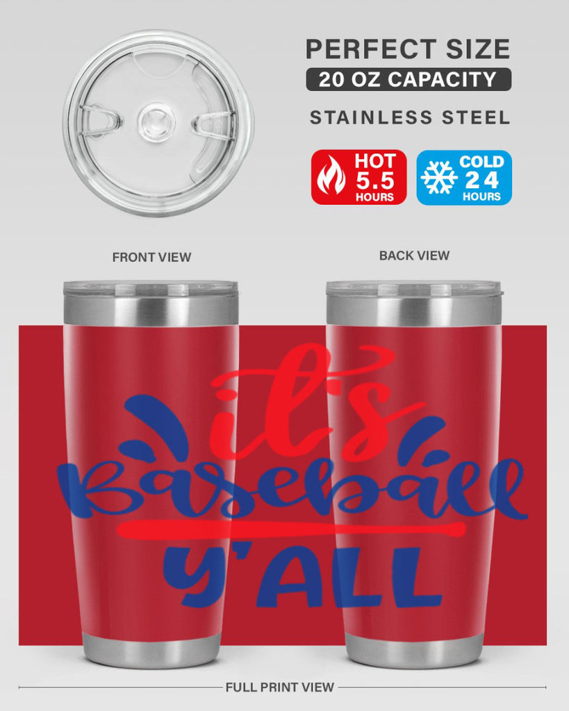 its baseball yall 2068#- baseball- Tumbler