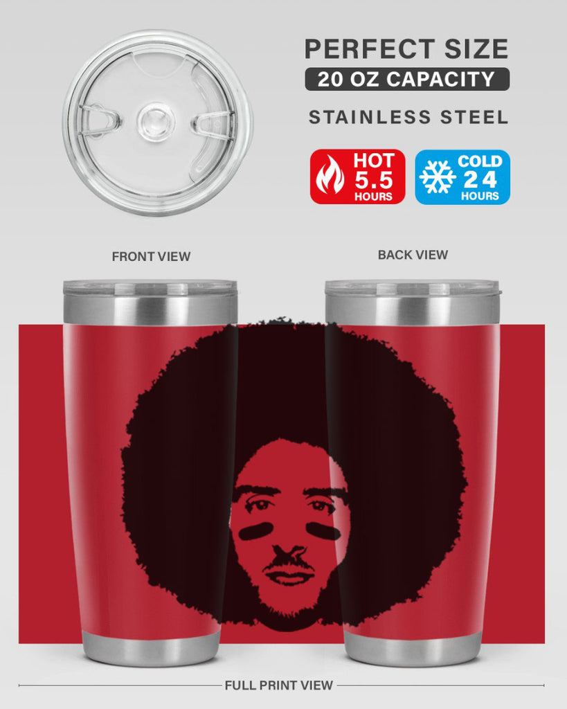 kaepernick 23#- black men - boys- tumbler