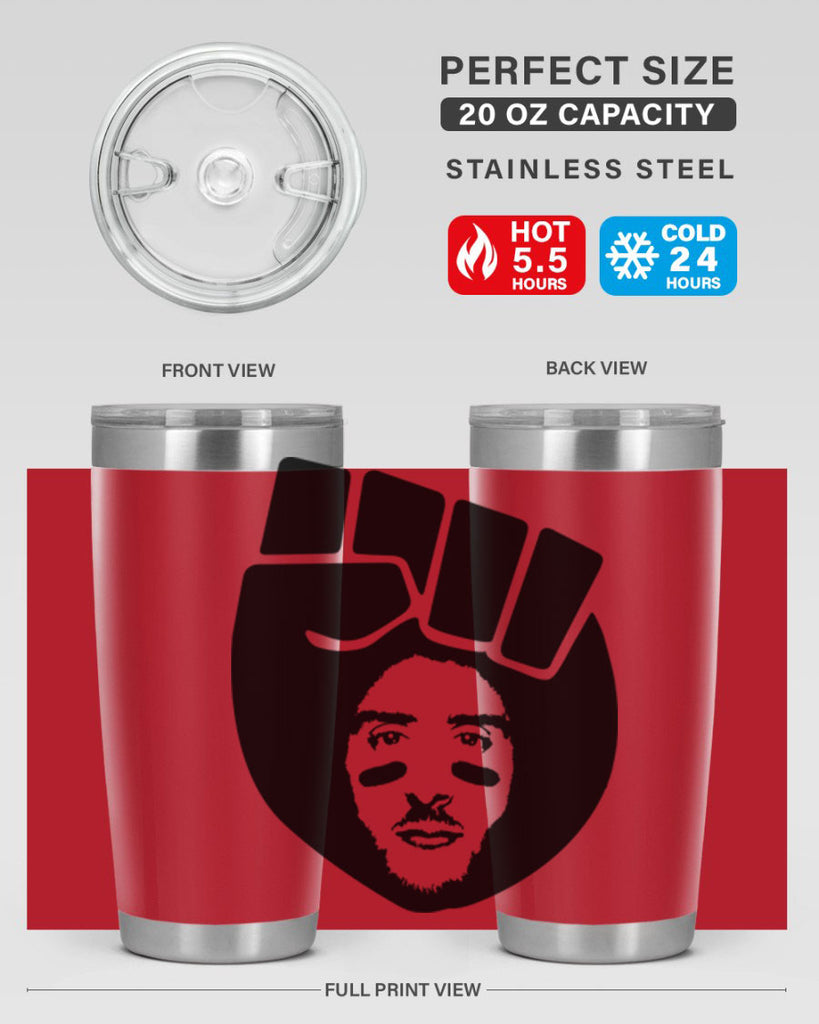 kaepernick fist hair 22#- black men - boys- tumbler