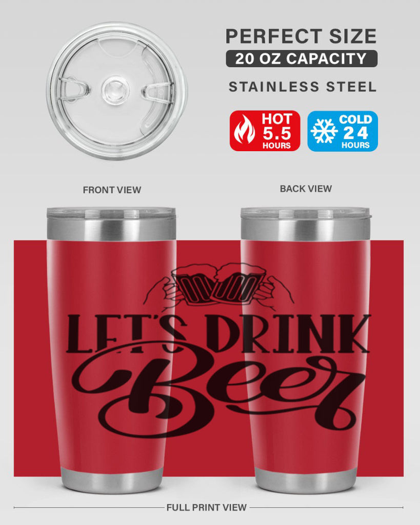 lets drink beer 29#- beer- Tumbler
