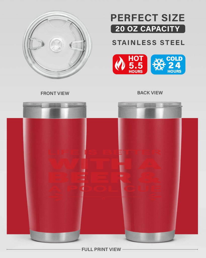 life is better 64#- beer- Tumbler