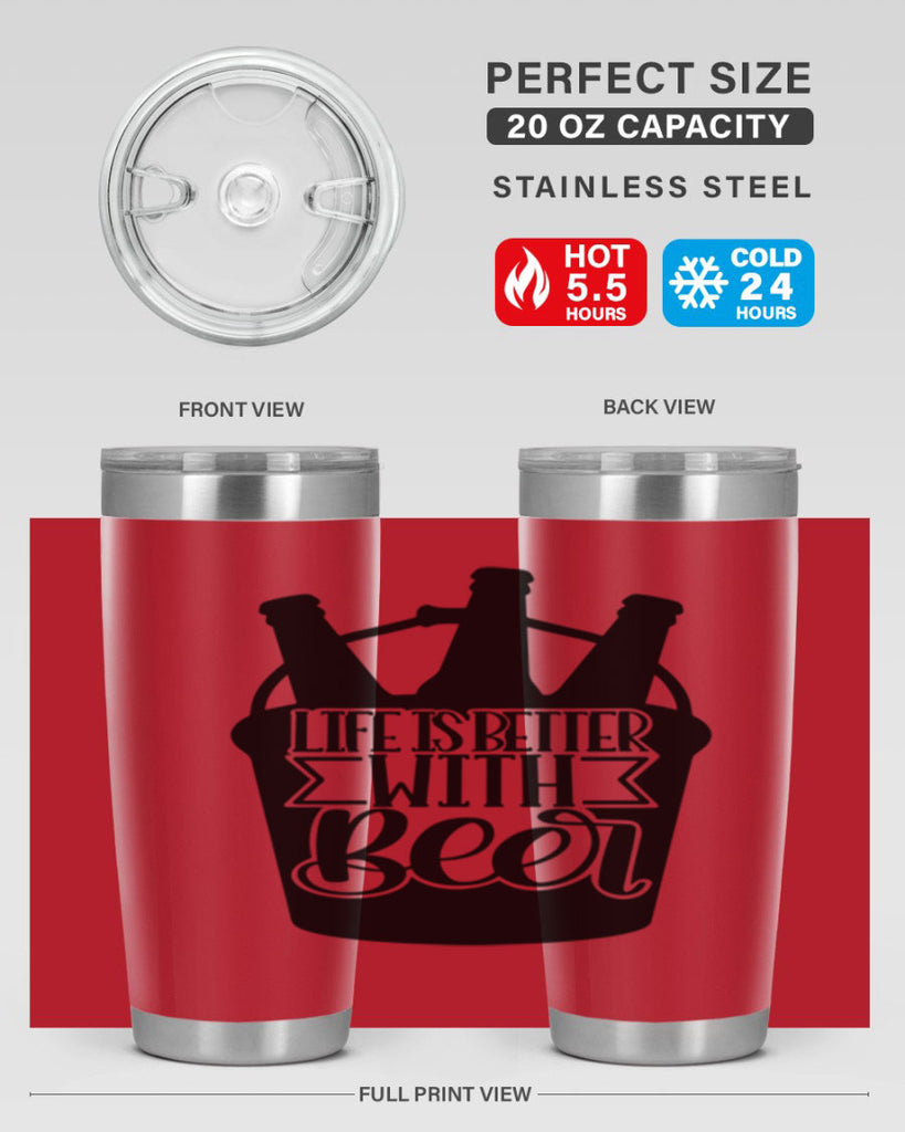 life is better with beer 27#- beer- Tumbler