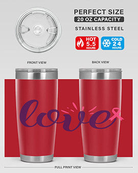 love Style 7#- breast cancer- Tumbler