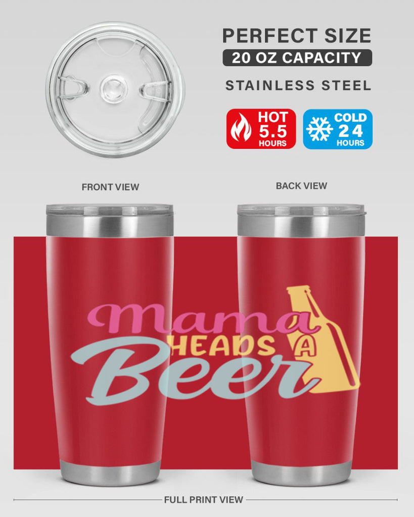 mama heads a beer 124#- beer- Tumbler