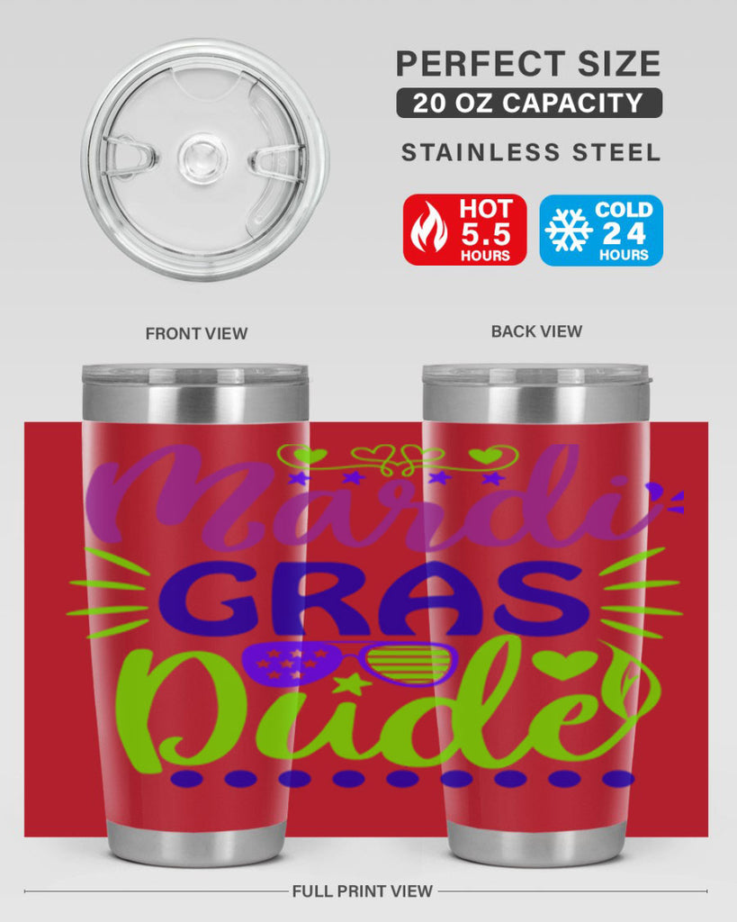 mardi gras dude 9#- mardi gras- Tumbler