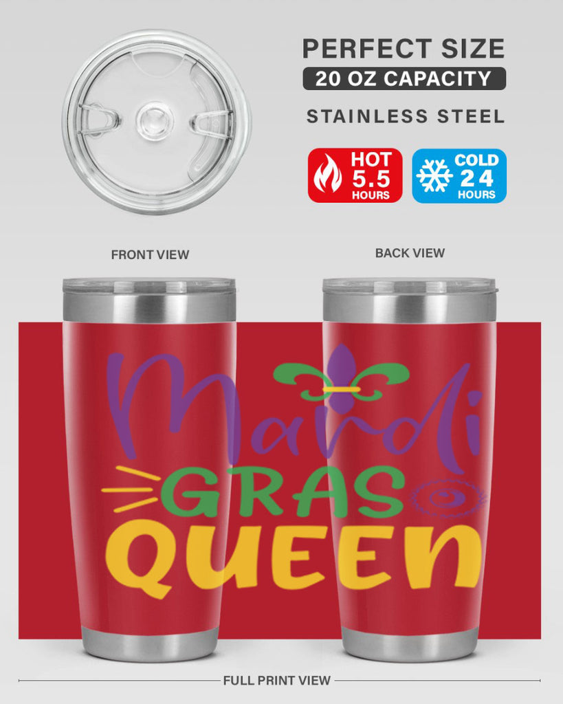 mardi gras queen 79#- mardi gras- Tumbler