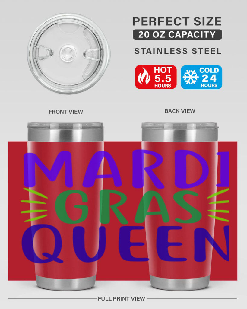 mardi gras queen 7#- mardi gras- Tumbler