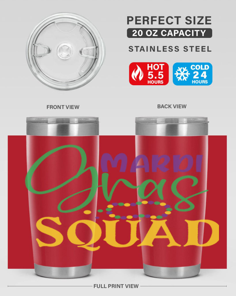 mardi gras squad 78#- mardi gras- Tumbler