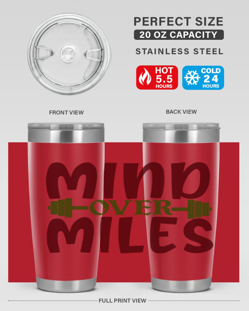 mind over miles 29#- gym- Tumbler