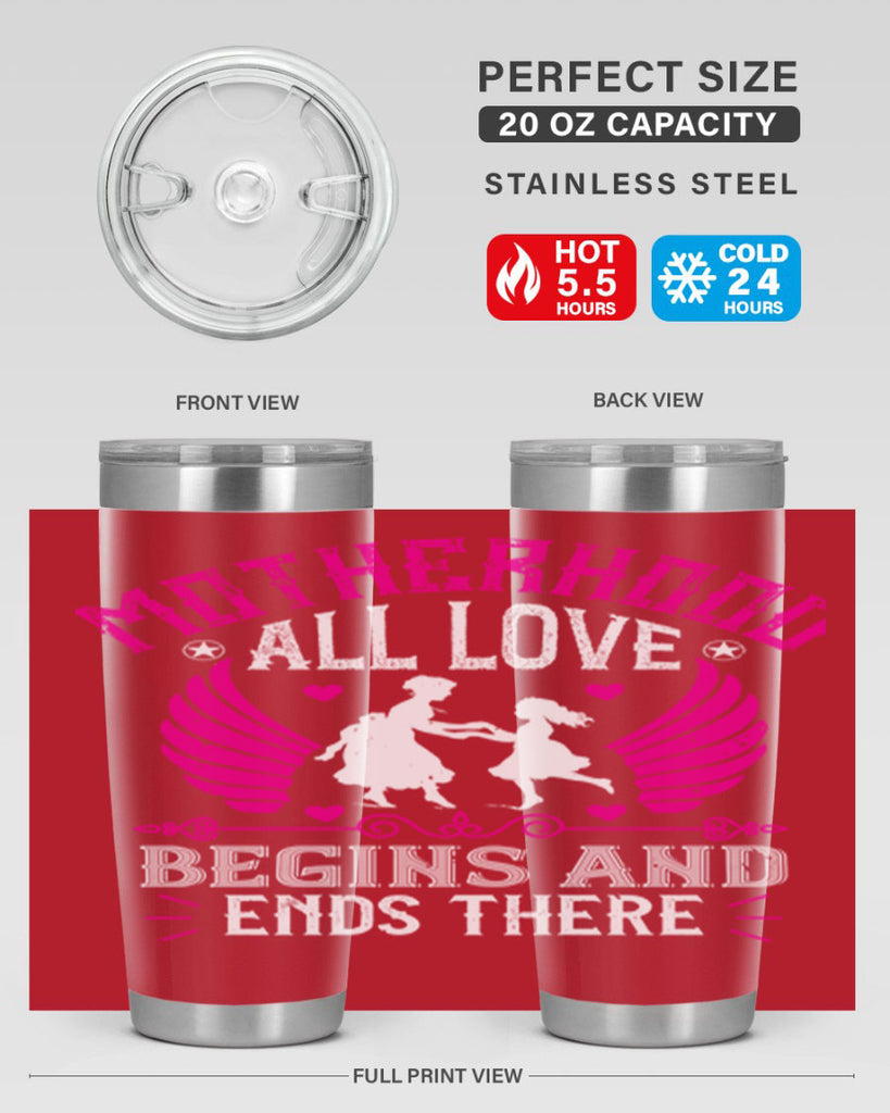 motherhood all love 57#- mothers day- Tumbler