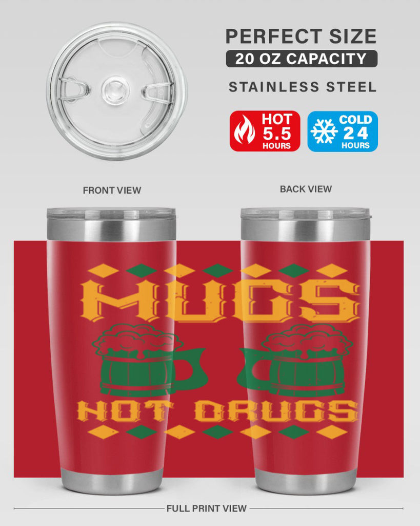 mugs not drugs 59#- beer- Tumbler