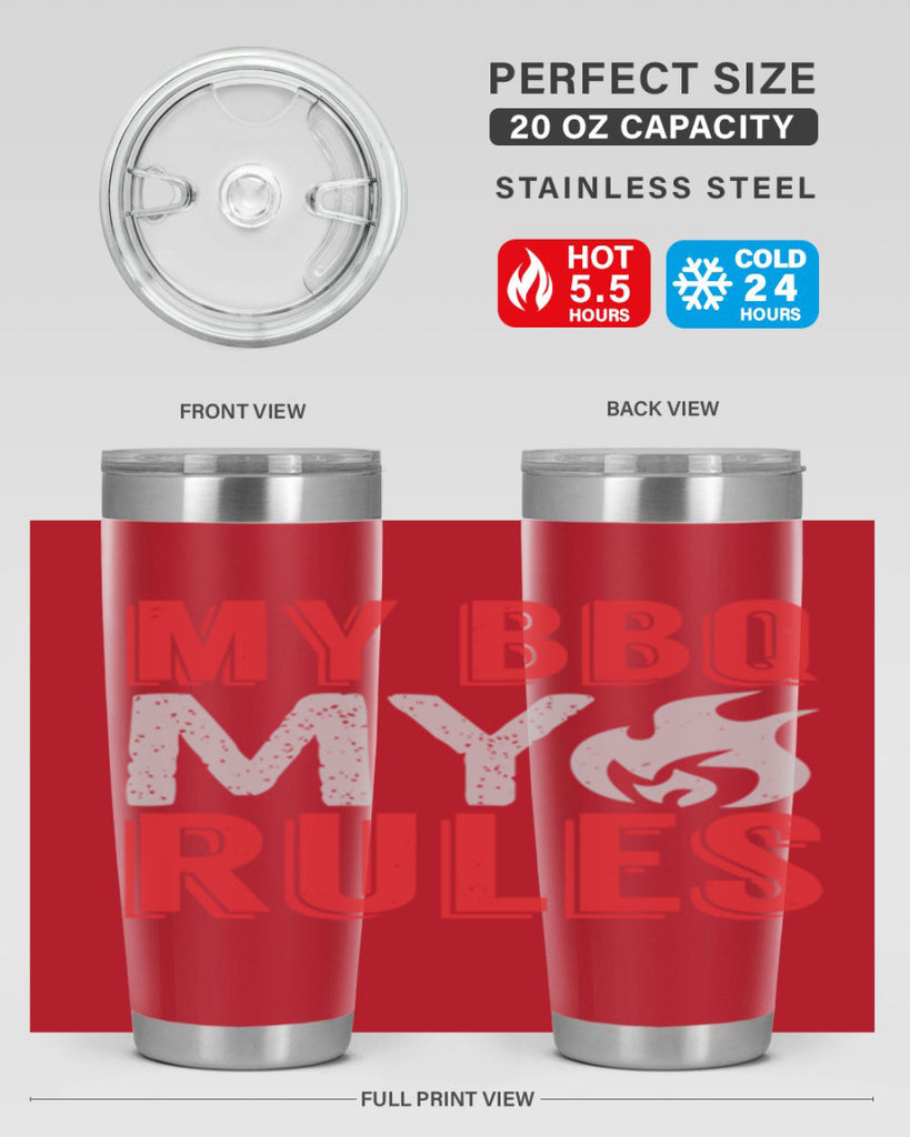my bbq my rule 22#- bbq- Tumbler