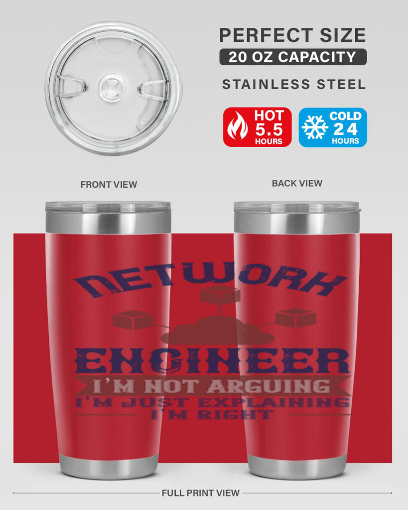 network engineer I am not arguing Im just explaining im right Style 42#- engineer- tumbler