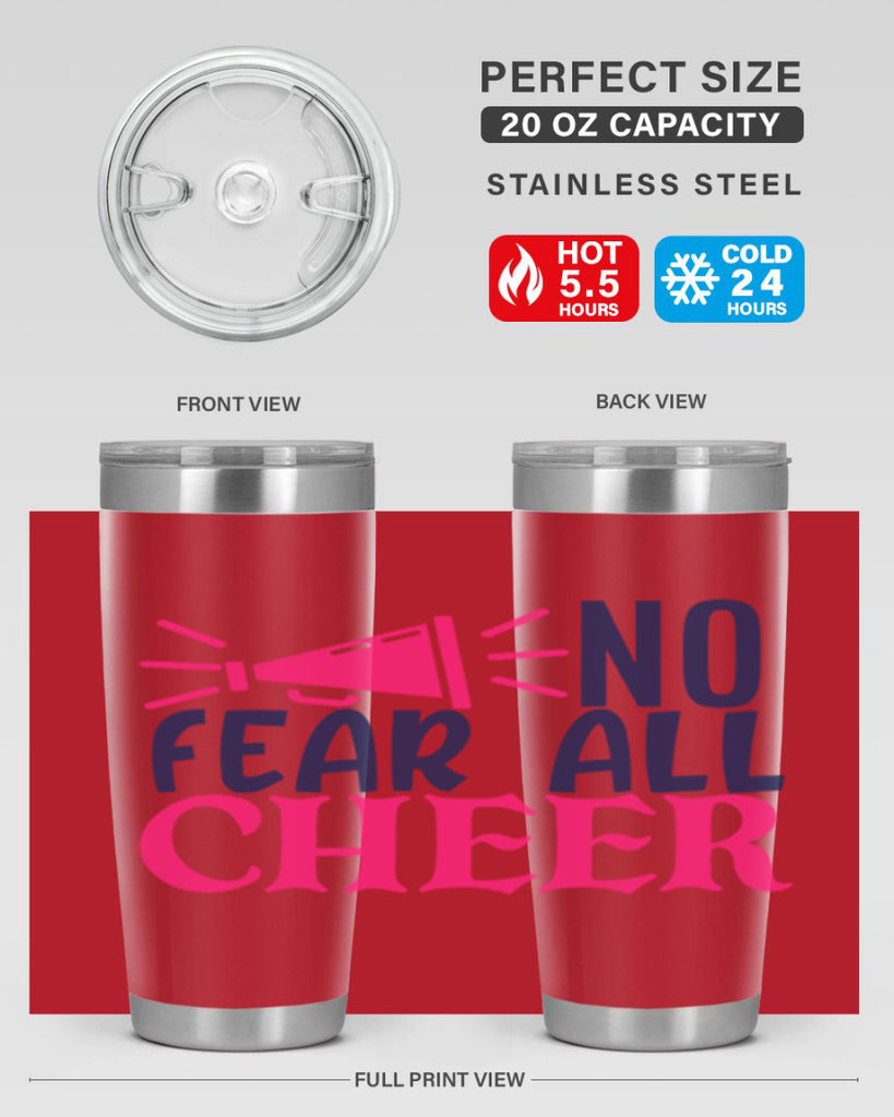 no fear all cheer 1739#- cheer- Tumbler
