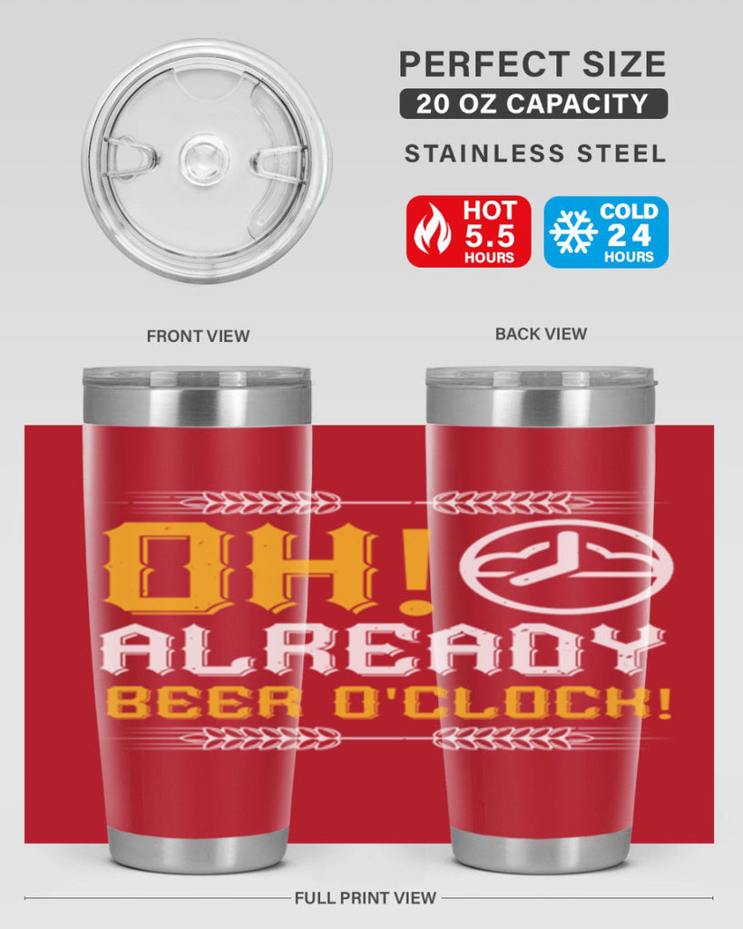 oh already beer oclock 54#- beer- Tumbler