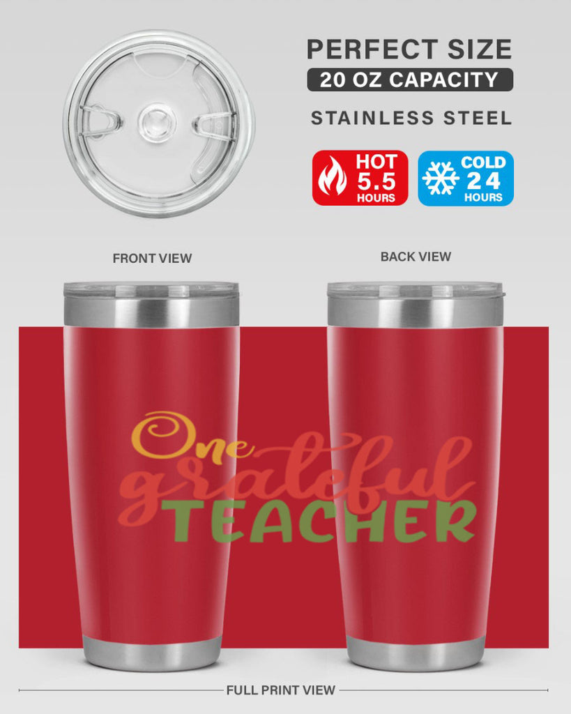 one grateful teacher Style 168#- teacher- tumbler