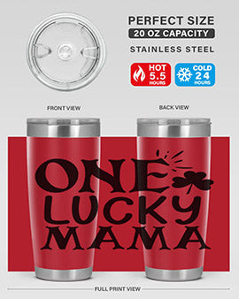 one lucky mama Style 34#- autism- Tumbler