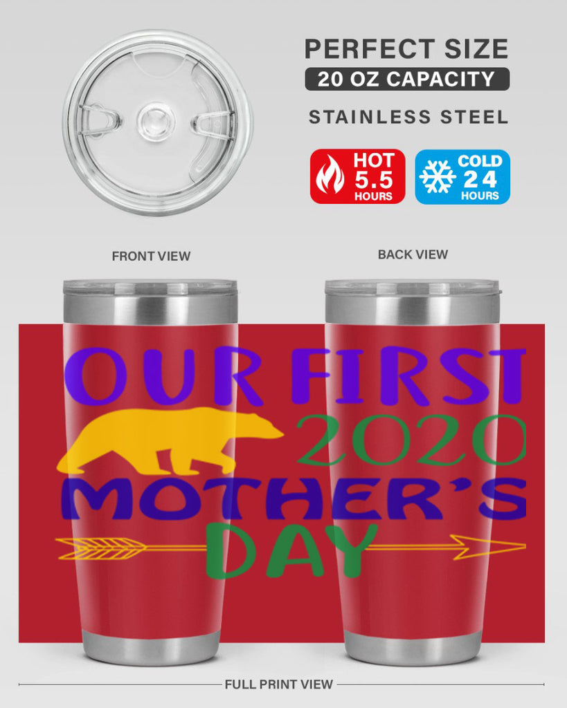 our first mothers day 4#- mardi gras- Tumbler