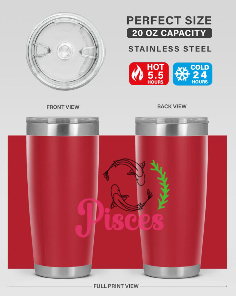 pisces 372#- zodiac- Tumbler