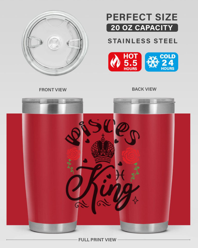 pisces king 375#- zodiac- Tumbler