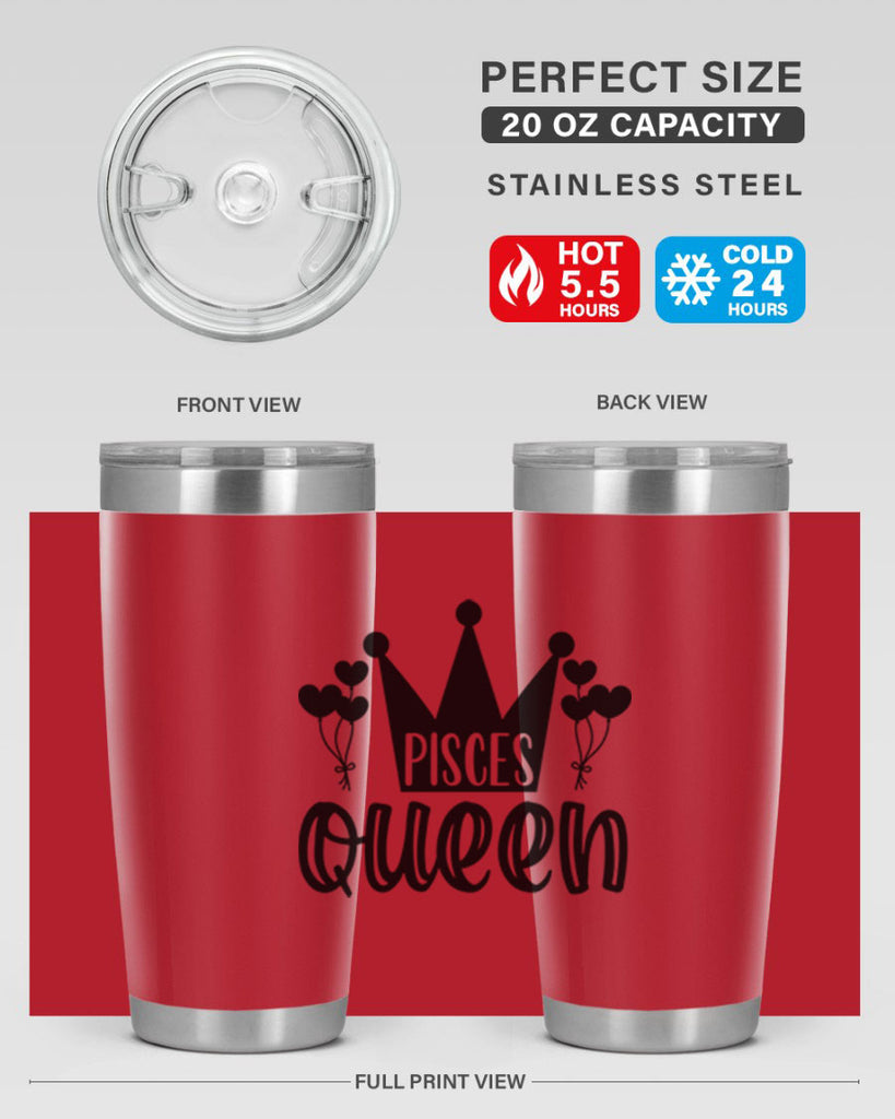pisces queen 377#- zodiac- Tumbler