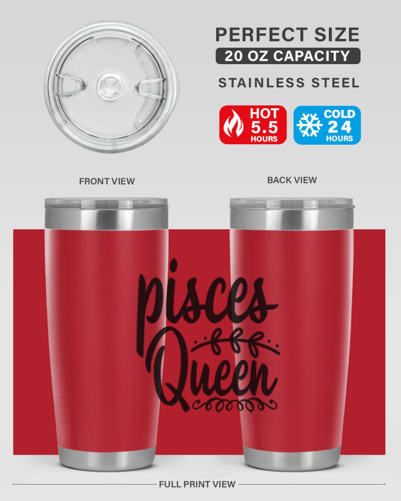 pisces queen 378#- zodiac- Tumbler
