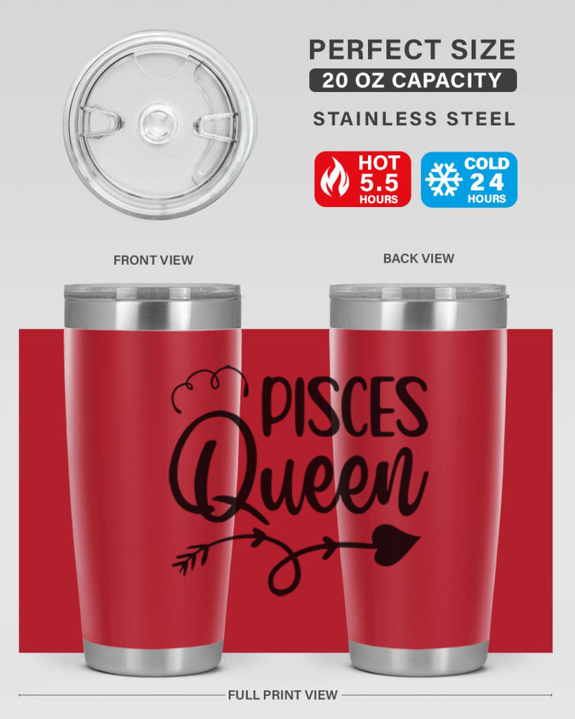 pisces queen 379#- zodiac- Tumbler